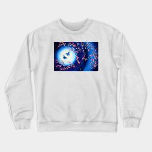 Dark Blue Butterflies Crewneck Sweatshirt